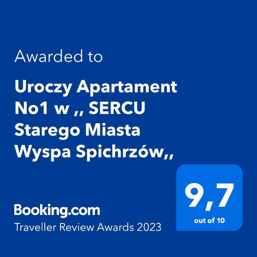 Uroczy Apartament No1 W ,, Sercu Starego Miasta Wyspa Spichrzow,, Gdańsk Buitenkant foto